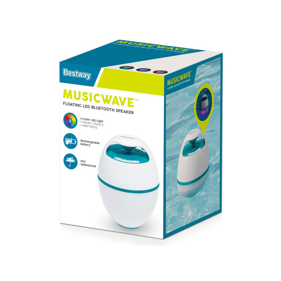 Bluetooth LED-es úszó hangszóró BESTWAY 58700 MusicWave™