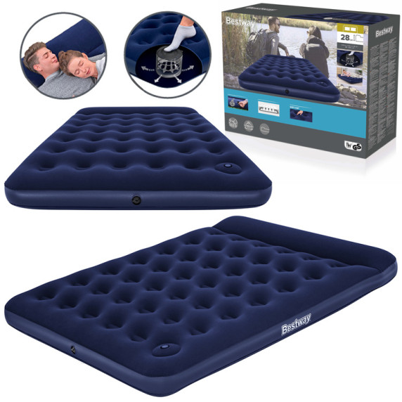 Felfújható matrac beépített pumpával 203x152 BESTWAY 67226 Air Mattress Queen 