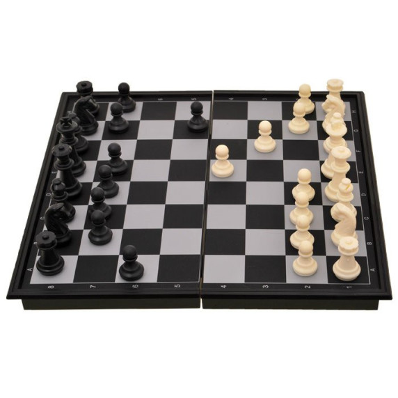 Társasjáték 2az1-ben mágneses sakk + dáma Inlea4Fun CHESS & CHECKERS