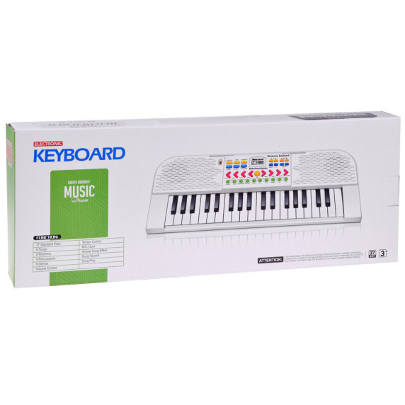 Mini szintetizátor 37 billentyűvel, mikrofonnal Inlea4Fun ELECTRONIC KEYBOARD