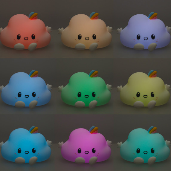 Szilikon éjszakai lámpa RGB LITTLE CLOUD - Felhő