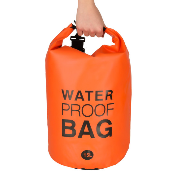 Vízálló táska 15 l Water proof bag - narancssárga