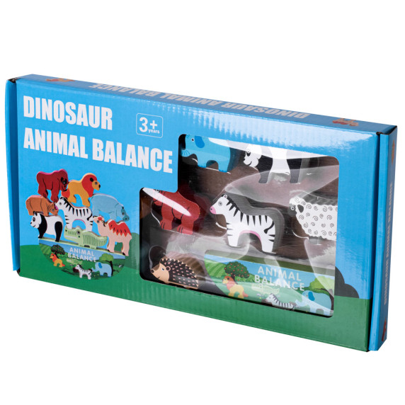 Egyensúlyozós fajáték Inlea4Fun ANIMAL BALANCE - szafari állatok