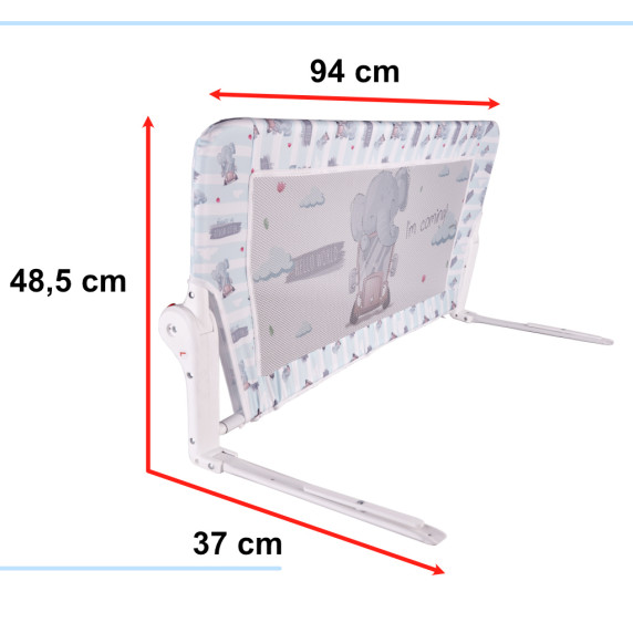 Biztonsági korlát, leesésgátló 90 cm Inlea4Home - elefánt