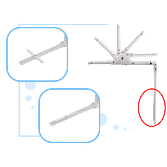 Biztonsági korlát, leesésgátló 120 cm GUIMO Safety Bad Rail Barrier - fekete