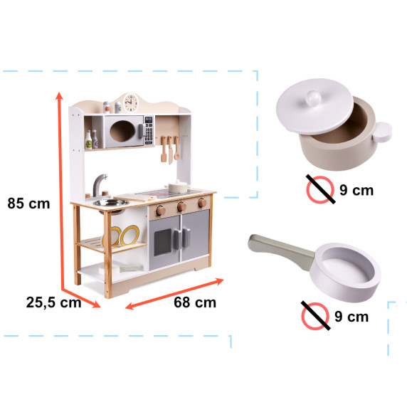  Fa játékkonyha 85 cm LULILO Kuketo