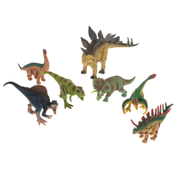 Dinoszaurusz figura készlet színes alátéttel és kiegészítőkkel Inlea4Fun DINOSAUR WORLD