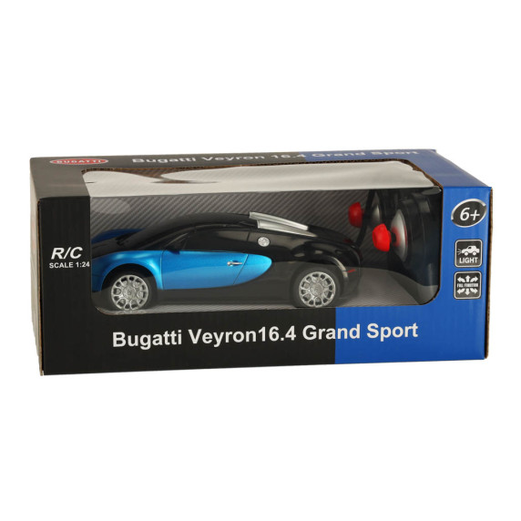 RC Távirányítós autó Bugatti Veyron 1:24 - kék