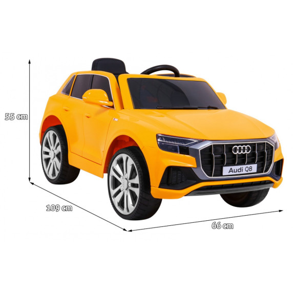 Elektromos kisautó AUDI Q8 - Narancssárga