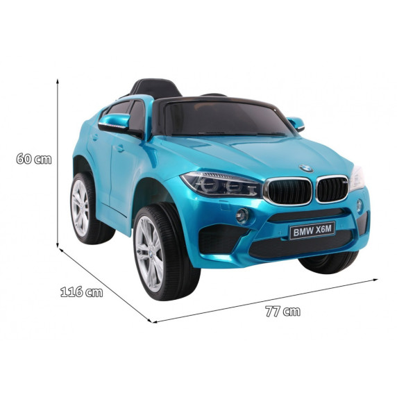 Elektromos kisautó BMW X6M - Lakkozott kék