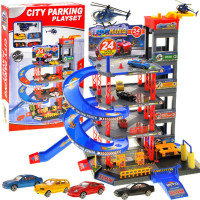 Többszintes parkoló garázs lifttel Inlea4Fun CITY PARKING PLAYSET ZA1859 