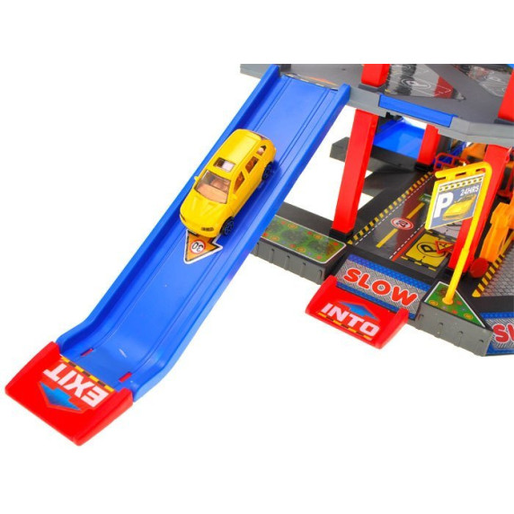 Többszintes parkoló garázs lifttel Inlea4Fun CITY PARKING PLAYSET ZA1859