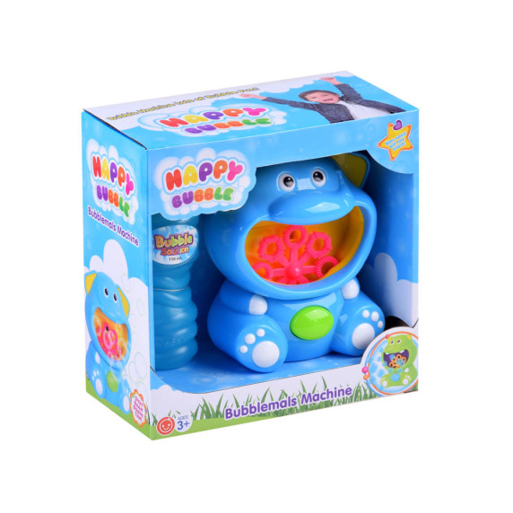 Buborékfújó játék Inlea4Fun HAPPY BUBBLE - kék elefánt