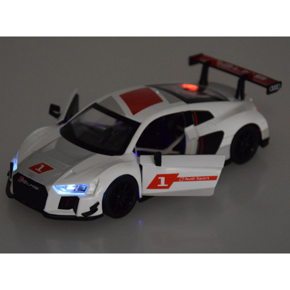Játék fémautó Audi R8 LMS 1:32 Inlea4Fun METAL SPEED ZONE