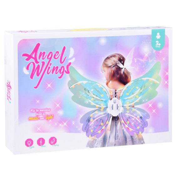 Világító mesés tündérszárnyak Inlea4Fun ANGEL WINGS