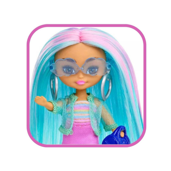 Stílusos divatbaba Barbie Extra Mini Minis kiegészítők HLN45 ZA5105 A