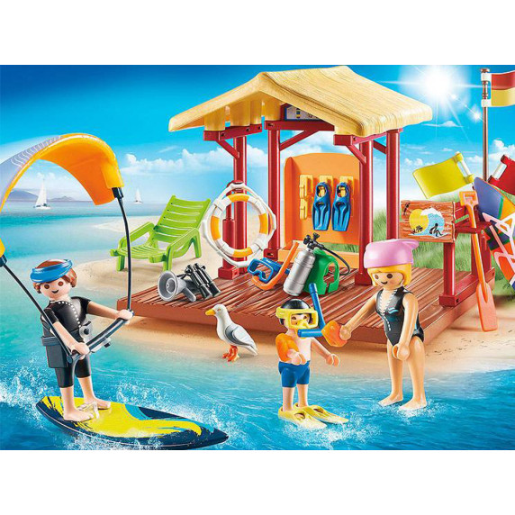 Kreatív építőkészlet Vízisport iskola 73 darabos Playmobil Family Fun 70090