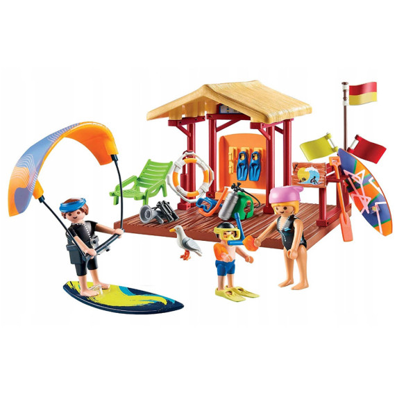 Kreatív építőkészlet Vízisport iskola 73 darabos Playmobil Family Fun 70090