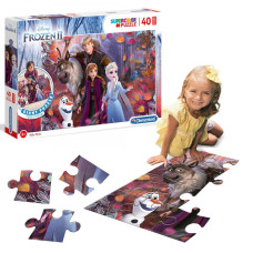Padló puzzle Jégvarázs 40 darabos 100 x 70 cm Frozen 