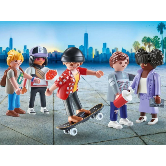 Figurák és kiegészítők építőkockákhoz 54 darabos Playmobil My Figures City Life 71401