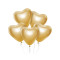 Léggömb, lufi készlet 6 darab GoDan - Beauty&Charm platinum gold hearts