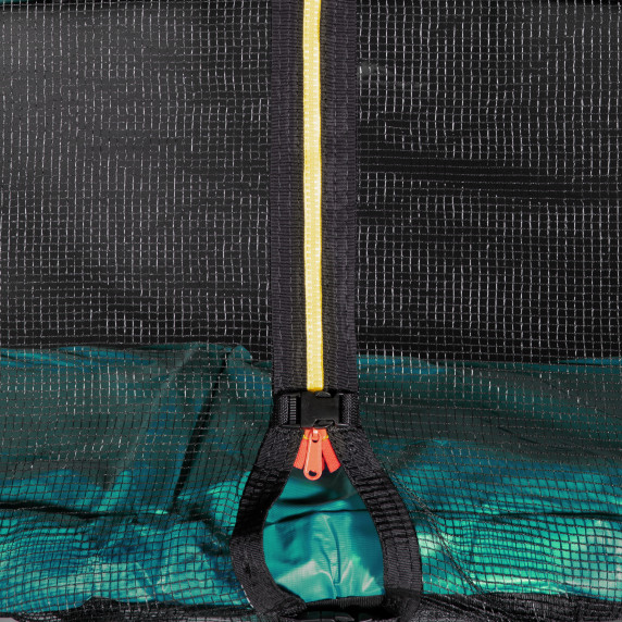 Trambulin külső védőhálóval 500 cm AGA SPORT PRO MRP1016DG + létra és cipőtartó - Sötét zöld