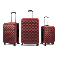 Bőrönd szett AGA Travel MR4655-DarkRed - sötétpiros 