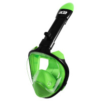 Teljes arcos búvármaszk snorkeling L/XL AGA DS1113LGR-BL - Fekete/zöld (lemongreen) 