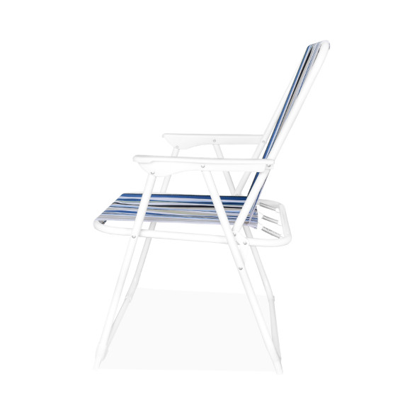 Összecsukható kerti szék AGA OXFORD MR2129 - óceán csíkokkal