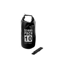 Vízálló táska 10 l AGA DS1502-BLACK - fekete 