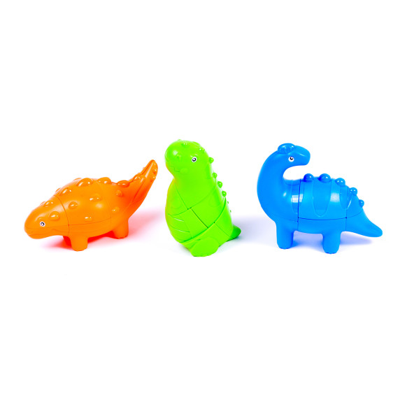 Puzzle, építőjáték dinoszaurusz formájú 3 db AGA DS1110