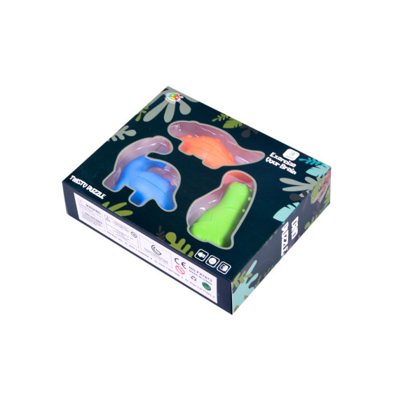 Puzzle, építőjáték dinoszaurusz formájú 3 db AGA DS1110