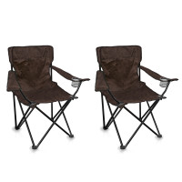 2x Kemping szék AGA MR2001-Brown-2 - barna 