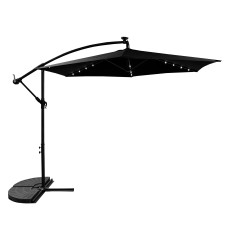Kerti napernyő LED világítással 300 cm AGA MR2024-Black - fekete  Előnézet