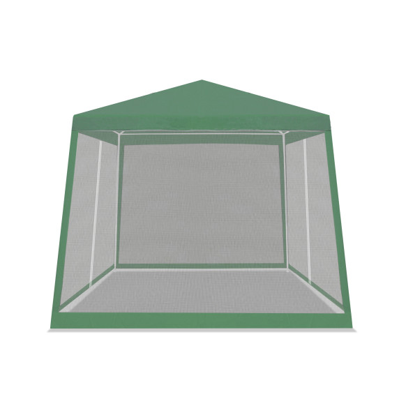 Kerti pavilon szúnyoghálóval 2,4 x 3 m AGA DS7009-GREEN - zöld