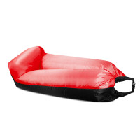 Felfújható ágy LAZY BAG 230x70 cm AGA DS442-RED - Fekete/Piros 