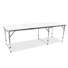 Összecsukható kempingasztal 180 x 60 x 70/60/55 cm AGA MR2091-White - fehér Előnézet