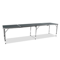 Összecsukható kempingasztal 240 x 60 x 70/60/55 cm AGA MR2092-Grey - szürke 