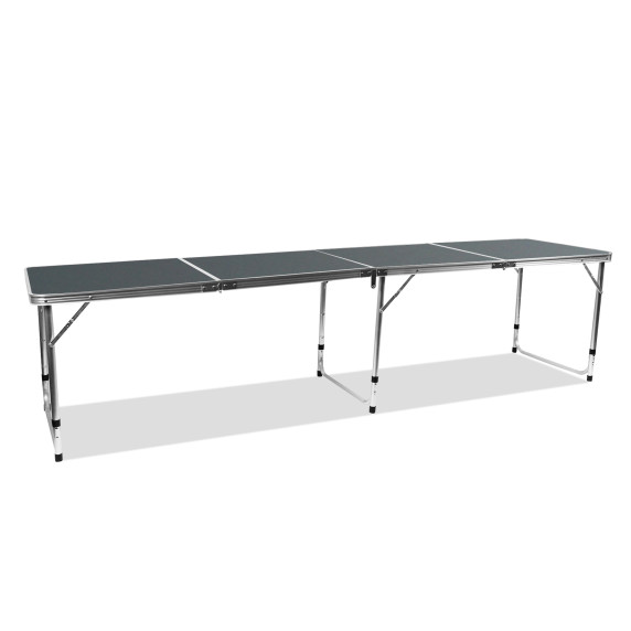 Összecsukható kempingasztal 240 x 60 x 70/60/55 cm AGA MR2092-Grey - szürke