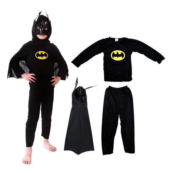 Batman jelmez S 110-120 cm Aga4Kids MR1572-S