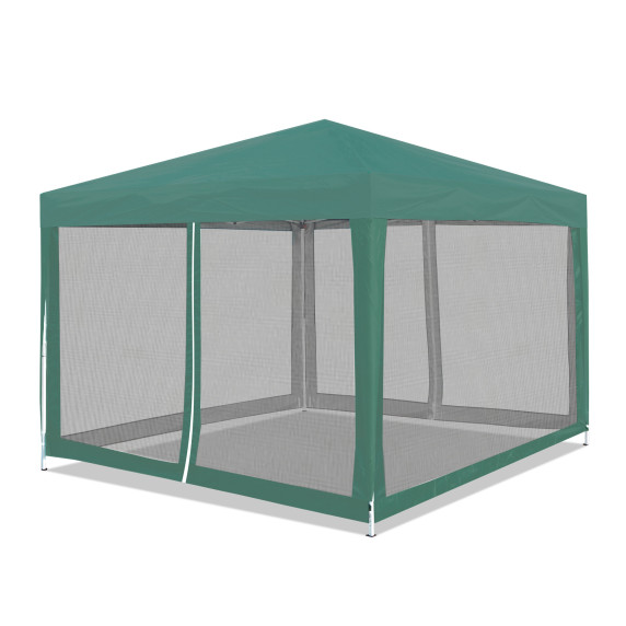 Kerti pavilon szúnyoghálóval 3 x 3 m AGA DS7013-GREEN - zöld