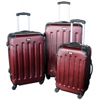 Bőrönd szett S,M,L Linder Exclusiv LUXURY MC3002 - burgundy 