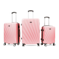 Bőrönd szett AGA MR4653-Light Pink - Világos rózsaszín 