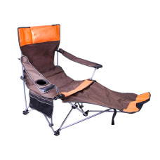 Összecsukható kempingszék, horgász szék lábtartóval AGA DS717 brown - Barna Előnézet